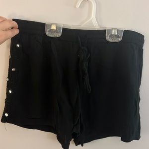 Cute and cozy black shorts